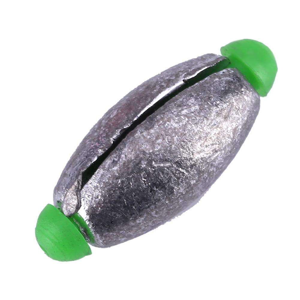 Fishing Weights Removable Sinkers Fishing Sinker Tackle Kits 5 Sizes 10Pcs a Pack(4g)