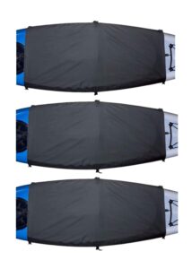 explore land universal kayak cockpit drape waterproof seal cockpit cover for indoor and outdoor bundle 3 pack large, 60x29 inches