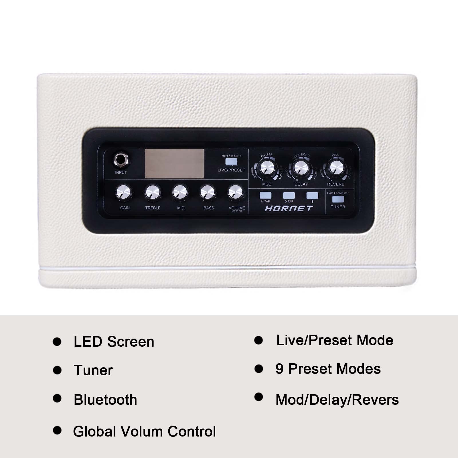 MOOER Guitar Amplifier Combo 15W, Practice Electric Guitar Amp with 9 Digital Amp Models, 6.5" Speaker, Bluetooth, Headphone Output, for Electric Guitar, Acoustic Guitar and Bass