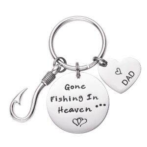 Memorial Gifts Keychain Still Riding in Heaven PAPA Grandpa Loss of Father Gift in Memory of Dad Grandfather Keyring