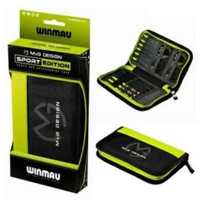 winmau mvg design dart case, michael van gerwen, slimline,11 compartments, sports edition