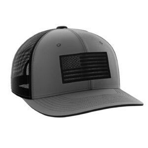 tactical pro supply - patriotic usa snapback hat for men or women, snap closure design heather gray