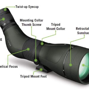 Vortex Optics Diamondback HD Spotting Scope 20-60x85 Angled Green