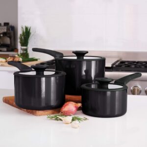 Tramontina Gray Nesting 6 Pc Nonstick Sauce Pan Set