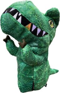 dinofactory t-rex golf head cover dinosaur driver headcover (green)