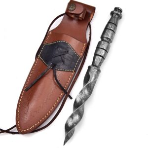 Damascus Steel blade Knife - Camping Hunting Hiking Outdoor