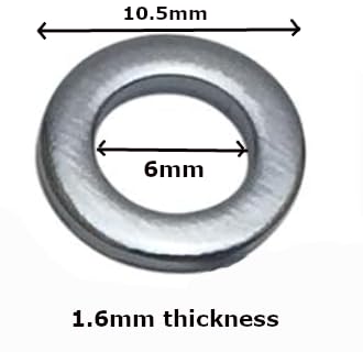 Steel Tension Rod Washers for Drums - (100 Pack)