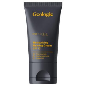 geologie moisturizing face cream with spf 15 | daily hydrating cream with hyaluronic acid & niacinamide | lightweight | for men & women