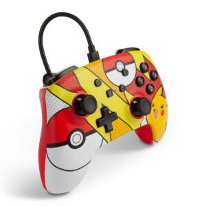 NINTENDO SWITCH PIKACHU POP ART WIRED ENHANCED CONTROLLER [POWER A]