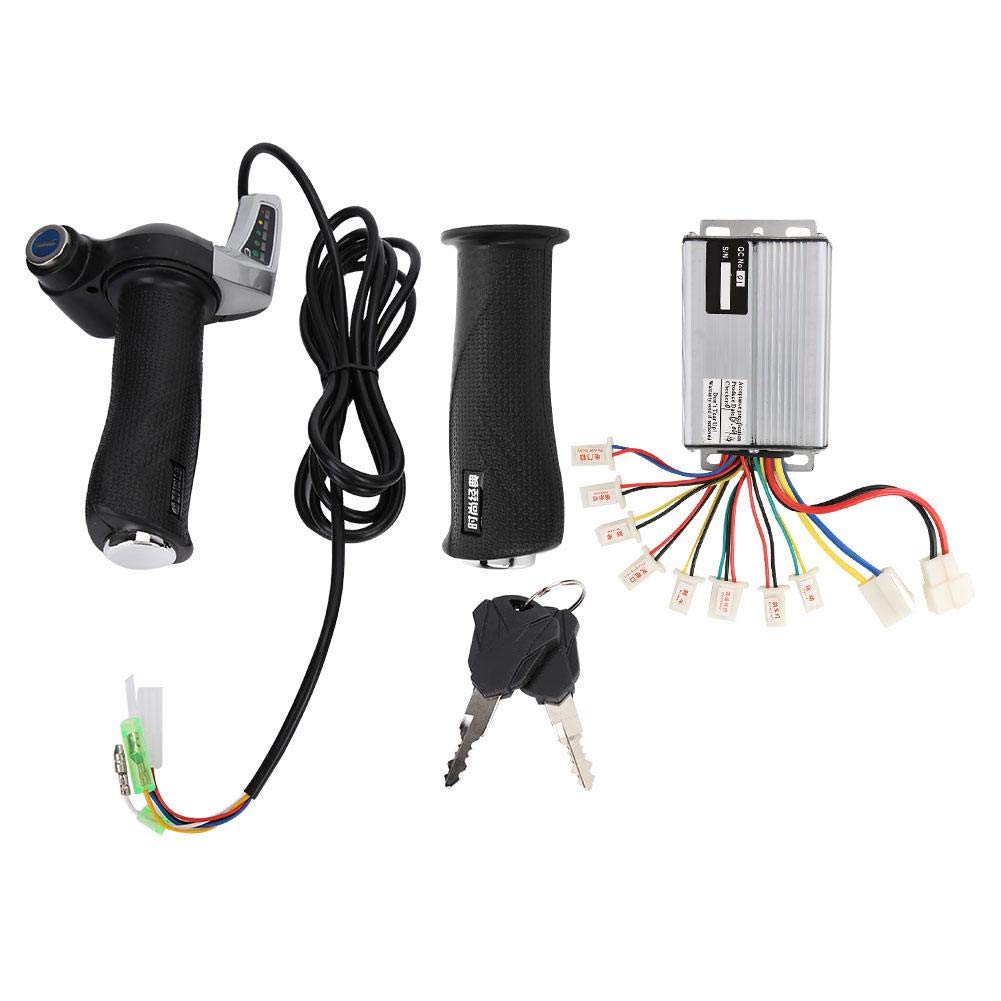 Bike Electric Motor Kit Brushed Speed Controller with Battery Display and Twist Grip with Lock 1000W (48V 1000W)