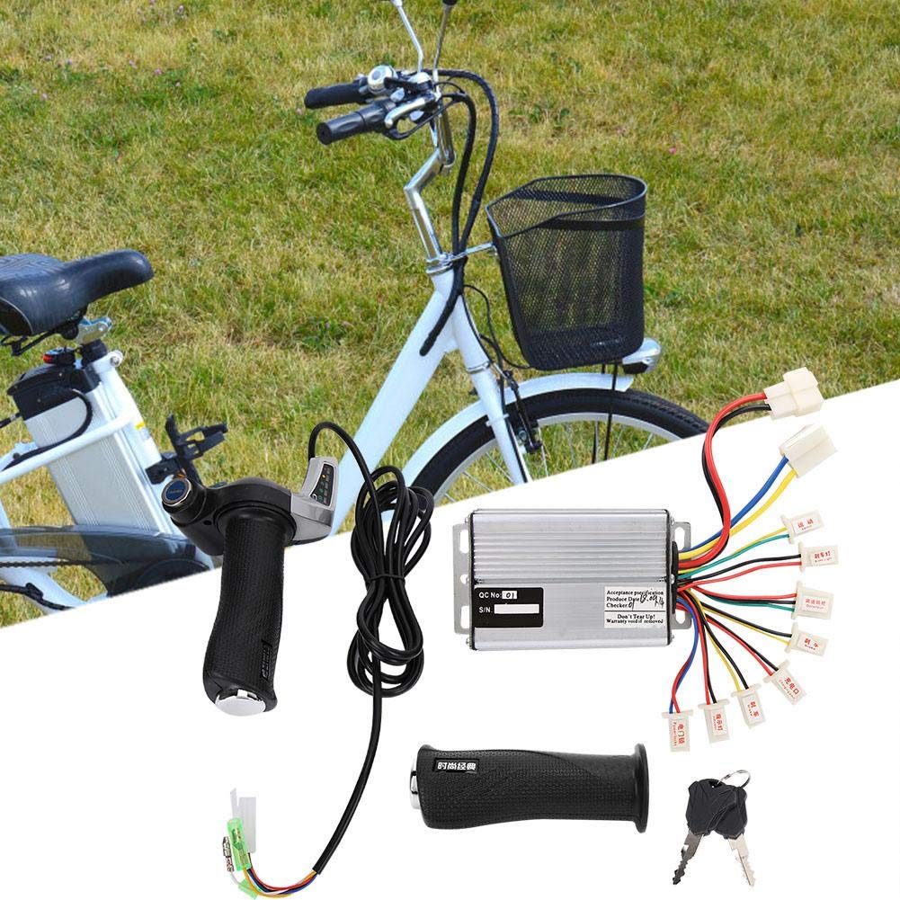 Bike Electric Motor Kit Brushed Speed Controller with Battery Display and Twist Grip with Lock 1000W (48V 1000W)