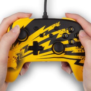 PowerA Pokemon Enhanced Wired Controller for Nintendo Switch - Pikachu Lightning - Nintendo Switch