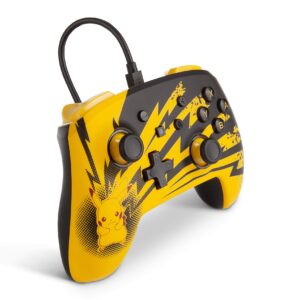 PowerA Pokemon Enhanced Wired Controller for Nintendo Switch - Pikachu Lightning - Nintendo Switch