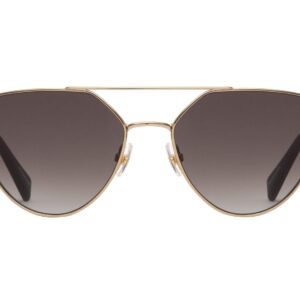 Rebecca Minkoff Women's Stevie 2/S Aviator Sunglasses, Light Gold, 55mm, 17mm