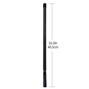 UAYESOK Dual Band 144/430MHz BNC Antenna VHF UHF 2M/70CM 2 Way Radio Antenna for Vertex HR146 HX300 HX320 HX400 IC-V8 IC-V80 IC-V82 Kenwood TK300 TK310 TK320 Walkie Talkie