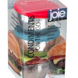 Joie MSC International Containers Condiments On The Go, BPA Free, Set of 3, One Size, Colors may vary