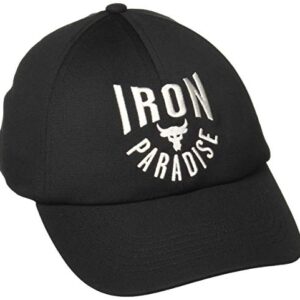 Under Armour Womens Project Rock Iron Paradise Adjustable Cap Black/White