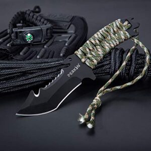 perkin hunting knives ch999 hunting knife with sheath fix blade knife tanto blade and with gut hook