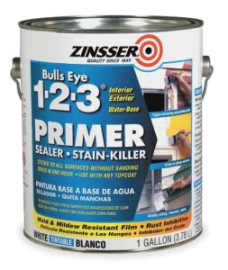 zinsser 1 gal. interior/exterior stain blocking primer/sealer s 350 to 450 sq. ft./gal, white - 2001