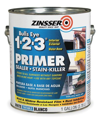 Zinsser 1 gal. Interior/Exterior Stain Blocking Primer/Sealer s 350 to 450 sq. ft./gal, White - 2001