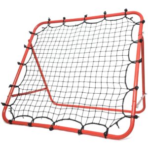 Morimoe Soccer Rebounder Net,Adjustable,Easy Set Up,Steel Frame,40X40-inch