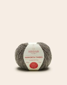 sirdar haworth tweed dk, millstone grey (913), 50g