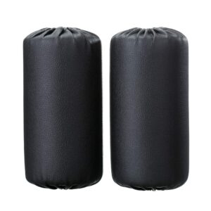 Foam Foot Pads Rollers Set of a Pair (8"x4"x20mm) for Home Gym Exercise Machines Equipments Replacements with 1 Inch Rod