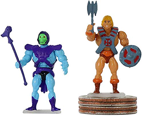 World's Smallest Masters of The Universe Bundle Set of 2 Mini Figures - He-Man and Skeletor