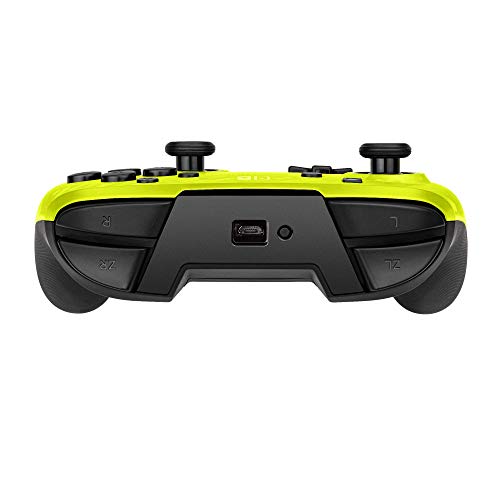 PDP Gaming Faceoff Deluxe Wireless Switch Pro Controller - Yellow Camo / Camouflage - Officially Licensed by Nintendo - Customizable buttons, sticks, triggers, and paddles - Motion Sensing Controllers