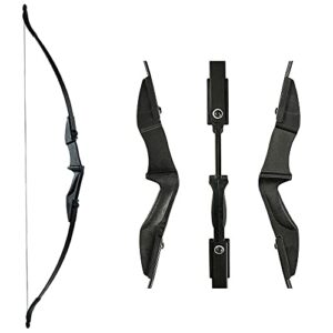 Archery Recurve Bow 20 30 40Lbs Takedown Bow Target Left Right Hand Outdoor Hunting Training Target Practice for Adults Beginners (20LBS)