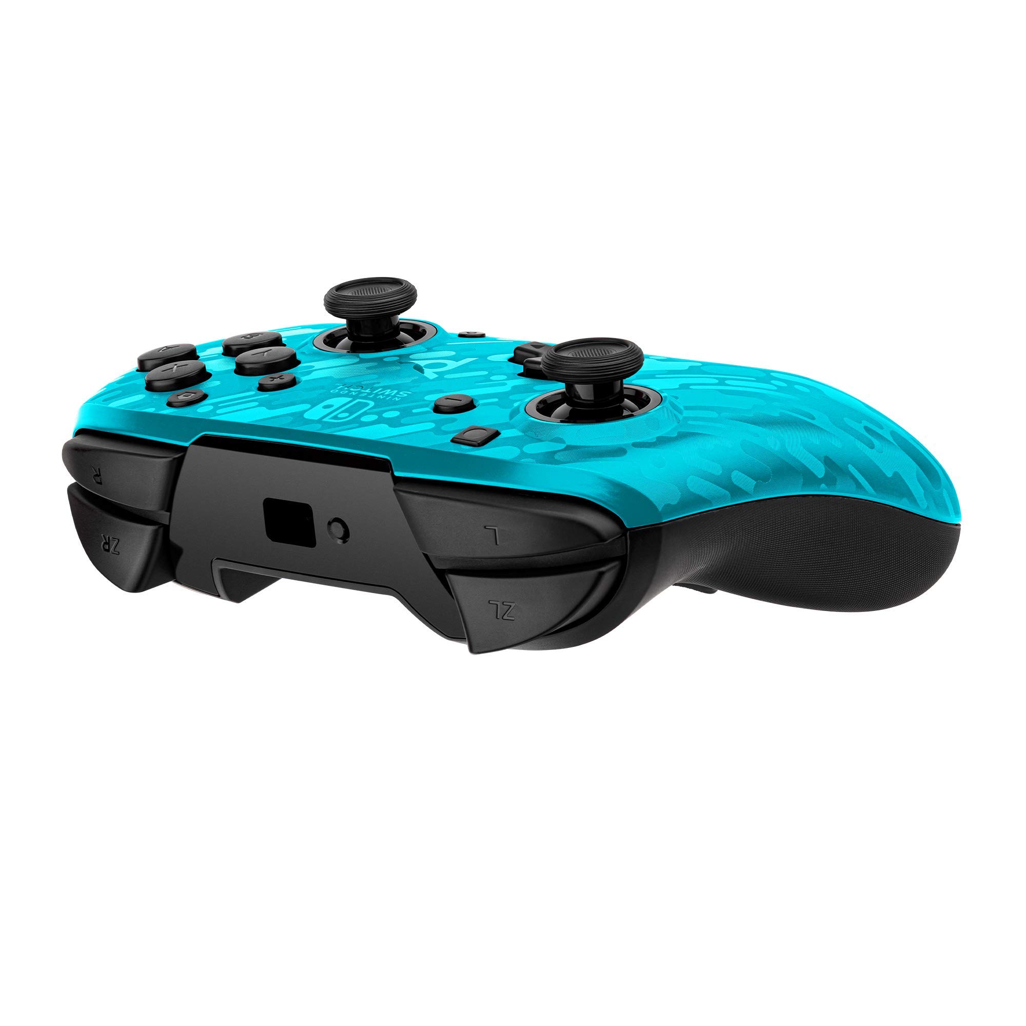 PDP REMATCH Enhanced Wireless Licensed Nintendo Switch Pro Controller, Switch Lite/OLED Compatible, Customizable Buttons/Joysticks, Motion Sensing (Blue Camo)