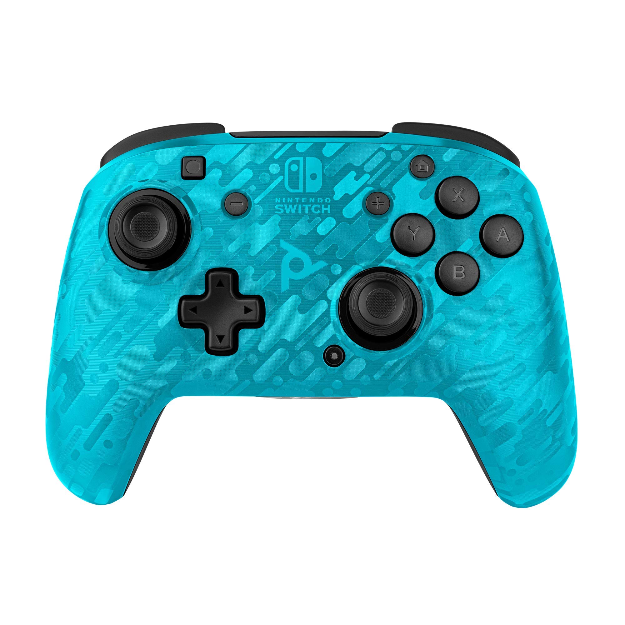 PDP REMATCH Enhanced Wireless Licensed Nintendo Switch Pro Controller, Switch Lite/OLED Compatible, Customizable Buttons/Joysticks, Motion Sensing (Blue Camo)