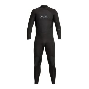 xcel men's axis back zip full wetsuit, easy entry, designed with extra warmth for cold water, 5/4mm