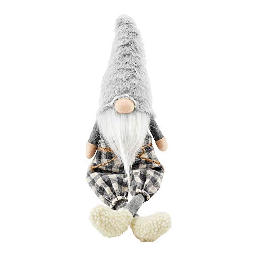 Mud Pie Fuzzy Neutral Dangle Leg GNOME