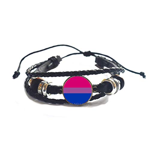 Bisexual Pride Bracelet, Bisexual Bangle, Bisexual Jewelry, Bisexual Gifts, Bisexual Pride Flag, Bi Pride Pink Purple Blue Bangle Bi Flag,N185