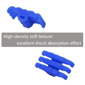 ZSHJGJR 2pcs Archery Bow Limbs Stabilizer Rubber Bow Limbs Shock Absorber Compound Bow Limbs Vibration Dampener Silencers Archery Accessory (Blue)