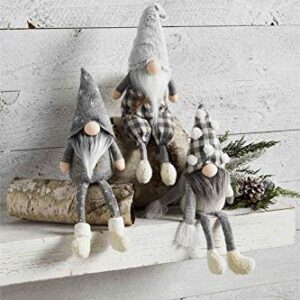 Mud Pie Fuzzy Neutral Dangle Leg GNOME