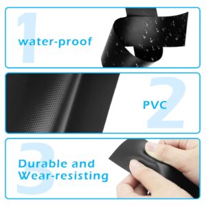 Kayak Patches Raft Patch PVC Inflatable Repair Rafts Waterproof Boat Repair Patches for Inflatable Raft Boat Canoe Kayak (Black)