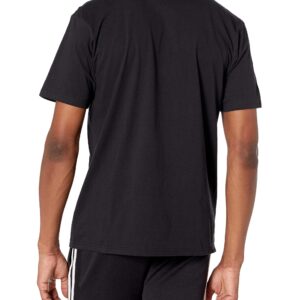 adidas mens Go-To Short Sleeve Tee Black/White Medium