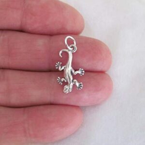 JOELLE STORE Sterling Silver 925 Gecko lizard charm JOELLE STORE