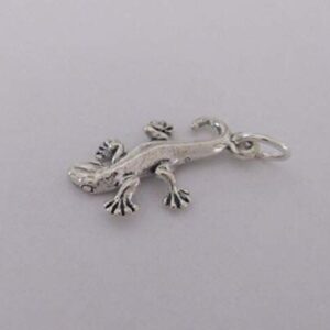 JOELLE STORE Sterling Silver 925 Gecko lizard charm JOELLE STORE