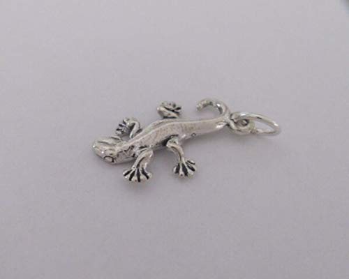 JOELLE STORE Sterling Silver 925 Gecko lizard charm JOELLE STORE