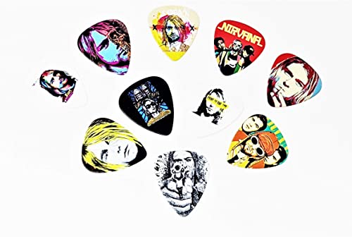 Nirvana | Kurt Cobain Guitar Picks (10 picks in a pack)