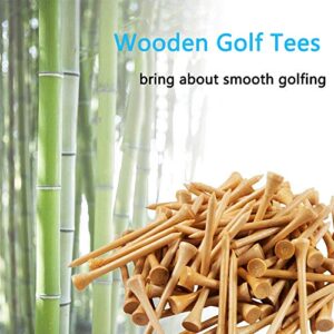 Zivisk Wooden Golf Tees 2-3/4" 100 Count 70mm Blue