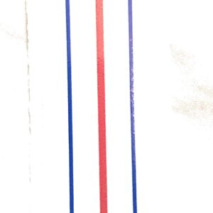 Sticker for golf putter, 3 lines alignment (triple track) (Red and Blue, 2 pack)