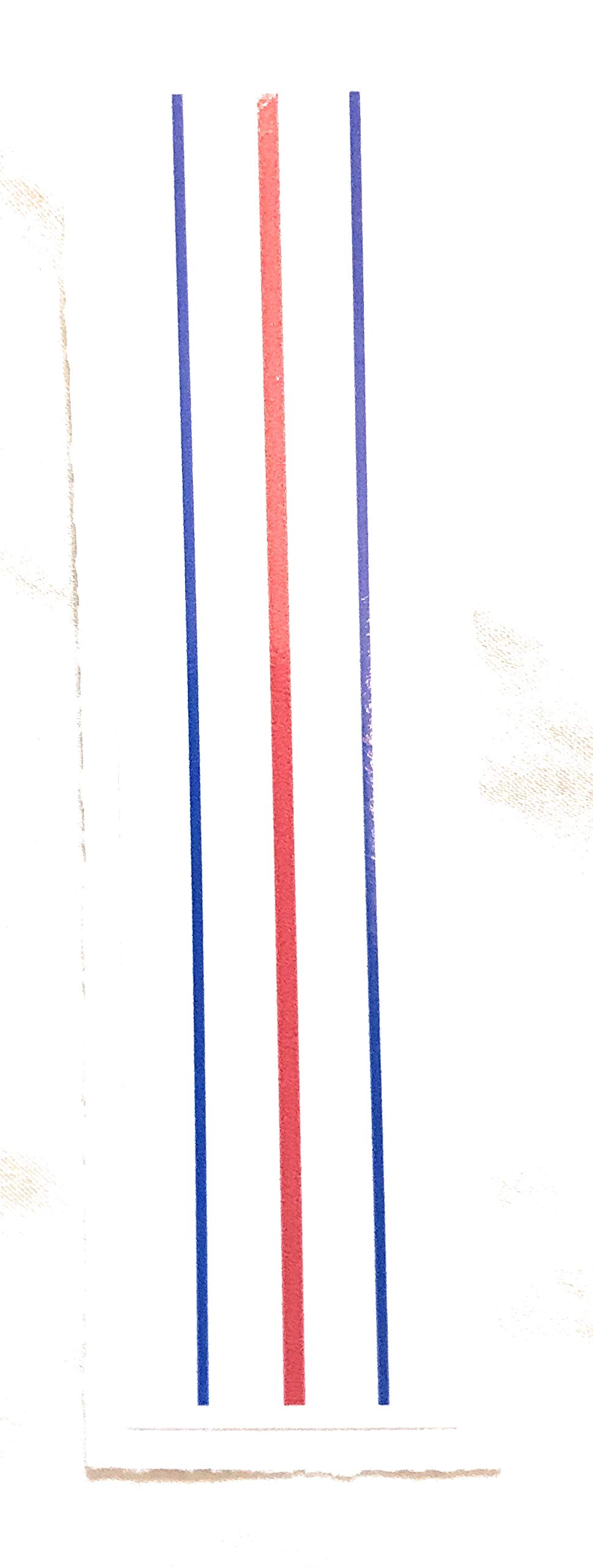 Sticker for golf putter, 3 lines alignment (triple track) (Red and Blue, 2 pack)