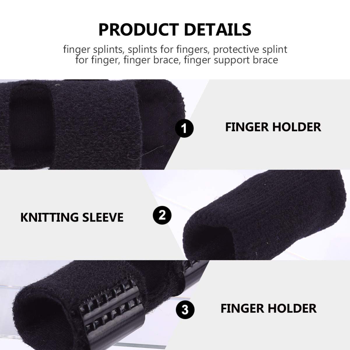 EXCEART Thumb Brace Thumb Brace Thumb Brace Brace Protector Splints Mallet Brace for Broken Middle Ring Injuries Blue Splints Protector Splint