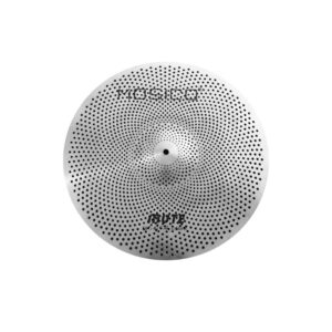 Low Volume Cymbal Pack Mute Cymbal Set 14'Hihats+16"Crash+18'Crash+20"Ride 5 Pieces Silver Drummer Practice Quiet Cymbal for Drum Set