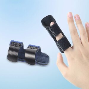 EXCEART Thumb Brace Thumb Brace Thumb Brace Brace Protector Splints Mallet Brace for Broken Middle Ring Injuries Blue Splints Protector Splint