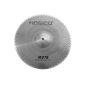 Low Volume Cymbal Pack Mute Cymbal Set 14'Hihats+16"Crash+18'Crash+20"Ride 5 Pieces Silver Drummer Practice Quiet Cymbal for Drum Set